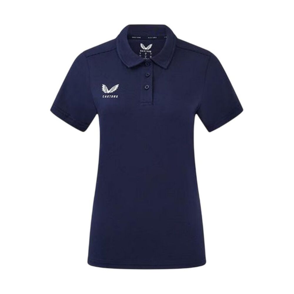 Castore Womens/Ladies Logo Travel Polo Shirt / Peacoat
